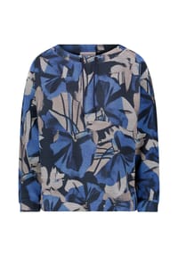 BETTY BARCLAY - Sweatshirt mit Kordelzug - Blau/Beige