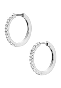 FOSSIL JEWELRY - Damen Creolen, Edelstahl - SILBER