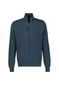 LERROS - Dezent gestaltete Strickjacke in 2-Tone-Optik, große Größen - BLACK