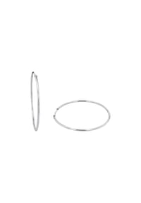 amor - Creolen für Damen, 925 Sterling Silber - Silber