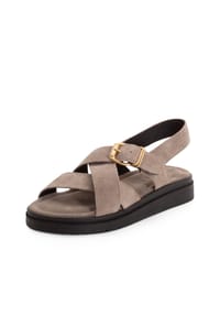 Tamaris - Sandalen, Keilabsatz, für Damen - TAUPE