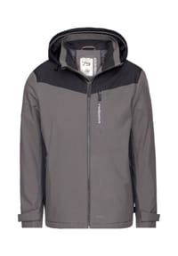 redpoint - Wasserdichte Regular Fit Funktionsjacke mit Kapuze LEN 3.0 - rustybrown / black