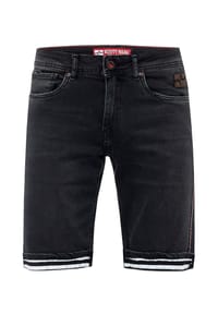 RUSTY NEAL - Shorts Benson mit lässigem Umschlagdetail - Anthrazit