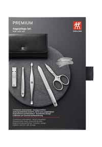 ZWILLING TWINOX® - Premium Maniküre Set 5tlg. in Schwarz - SCHWARZ/SILBER