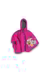 COFI - Kinder Regenmantel Poncho – Bequem, Faltbar und Wasserdicht - Rosa M