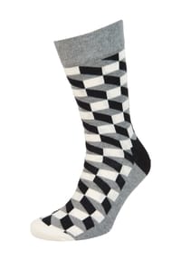 HAPPY SOCKS - Socken, mittelhoch, grafisch - 9700 GREY