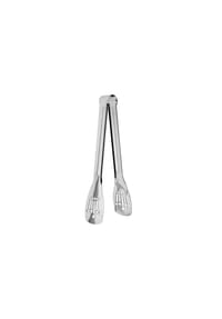 ALMINA® - Servierzange 24 cm aus Edelstahl für Salat, Buffet & Küche - Silber - Silber 24 x 9 cm