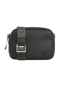 Calvin Klein - CARGO Umhängetasche, Kunstleder, Emblem - BLACK/BLACK