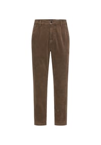 camel active - Relaxed Fit Chino mit 2-Wege Stretch - Dunkelbraun