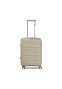 FRANKY London - London 4 Rollen Kabinentrolley S 55 cm mit Dehnfalte - beige