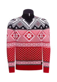RUSTY NEAL - Strickpullover mit winterlichem Muster - Schwarz