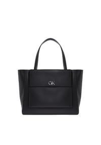 Calvin Klein - RE-LOCK Shopper, Emblem, Reißverschluss, für Damen - UB1BLACK