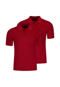 RAGMAN - Poloshirt 2er Pack Basic - Anthrazit