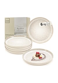 SÄNGER Steingut Geschirrserie Key West - Key West - Creme- Dessertteller Set Key West 6 teilig