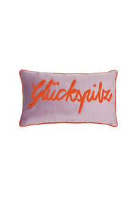 pad® KISSEN GEF.LETT, GLÜCKSPILZ-LILAC, 30X50 - LETTERS - GLÜCKSPILZ-LILAC