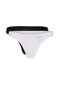 olaf benz® - String 2er Pack RED0965 - Schwarz