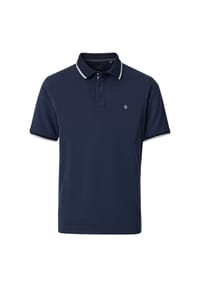 CASAMODA - Herren Polo-Shirt uni Basic Circular Knit - Blau