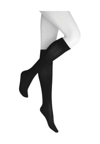 KUNERT - Fly & Care Kniestrümpfe, stützend, hautsympatisch, für Damen - 0070 BLACK