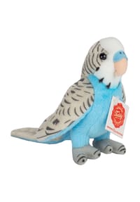 HERMANN Teddy COLLECTION® - Kuscheltier "Wellensittich", 13 cm - BLAU