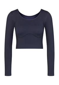 sloggi - Sloggi Ever Infused Unterhemd, cropped, Langarm, für Damen - BLACK