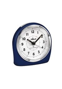 Atlanta by PARAGON - Funkwecker Analog Geräuscharm mit Licht, Snooze & Crescendo - 1404/5 - Blau