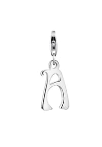 Nenalina - Charm Buchstabe "M" Anhänger Initialen Trend 925 Silber - Gold