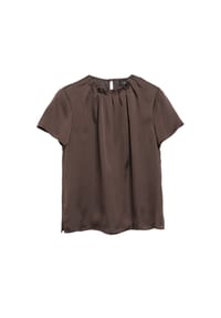 s.Oliver BLACK LABEL - Shirtbluse, Stehkragen, für Damen - 89A8 BROWN