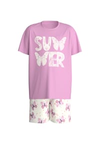 CALIDA - Kinder Kurz-Pyjama Kids Butterfly - bubble gum pink