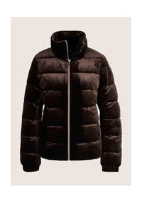 MADELEINE - Modische Samt-Steppjacke - braun