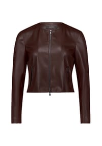 Vera Mont - Kunstlederjacke, Reißverschlusstaschen, für Damen - 1100  CRYSTAL GRAY