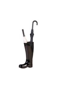 GILDE - Schirmständer "Stiefel" - schwarz