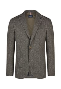 HECHTER PARIS - Sakko Modern Fit mit strukturiertem, meliertem Design - Helles Khaki