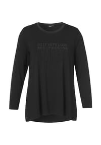 frapp - T-Shirt im unifarbenem Stil - black