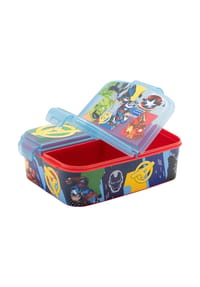 MARVEL - Marvel Kinder Brotdose – Lunchbox mit 3 Fächern & tollem Design - Mehrfarbig 6,7x16,5x19,5 cm