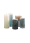 LOBERON serieKerzen4 Kerze 5er Set Panagra blau/grau Bild 1