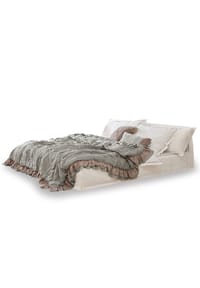 LOBERON - Bett Cottonwood weiß - weiß
