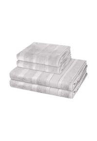 Cawö 2 X Handtuch 2 X Duschtuch im Set Noblesse - Noblesse - Graphit