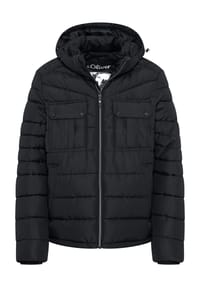 s.Oliver - Steppjacke, Stehkragen, für Herren - 9999 GREY/BLACK