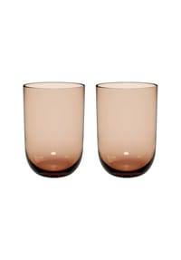 like. by Villeroy & Boch Longdrinkbecher Like Glass 385 ml 2er Set - LIKE GLASS - braun