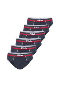 FILA - Slip Logo 6er-Pack mit elastischem Bund und Markenlogo - Navy