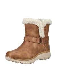 SKECHERS® - Lederimitat/Textil Stiefelette - Mittelbraun