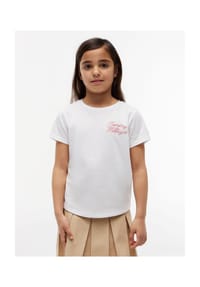 TOMMY HILFIGER - T-Shirt, Rundhals, für Kinder - YBR  WHITE