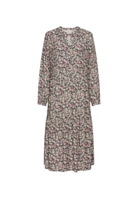 camel active - Langarm Kleid aus reiner Viskose - Blumenmuster