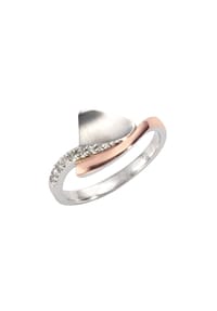 zeeme SILVER - Ring 925/- Sterling Silber 7 Zirkonia - weiß