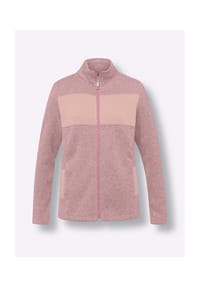 Sieh an! - Strickfleece-Jacke - altrosa