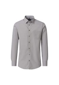 VENTI - Herren Businesshemd Langarm Print Modern Fit - Beige