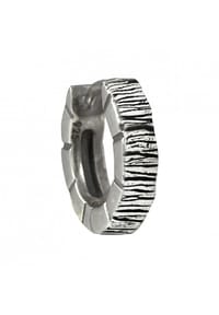 caї - Einzel-Ohrring 925/- Sterling Silber ohne Stein 0,176ct - Silbergrau
