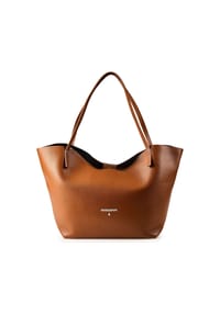 PATRIZIA PEPE - Shopper Tasche Leder 30 cm - cuoio