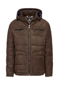 redpoint - Regular Fit Winterjacke in Wildlederoptik mit Kapuze QUENTIN - smoke grey