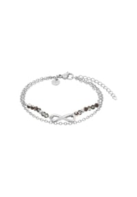 TOM TAILOR WOMEN - Armband für Damen, Edelstahl, Glas | Infinity - Blau